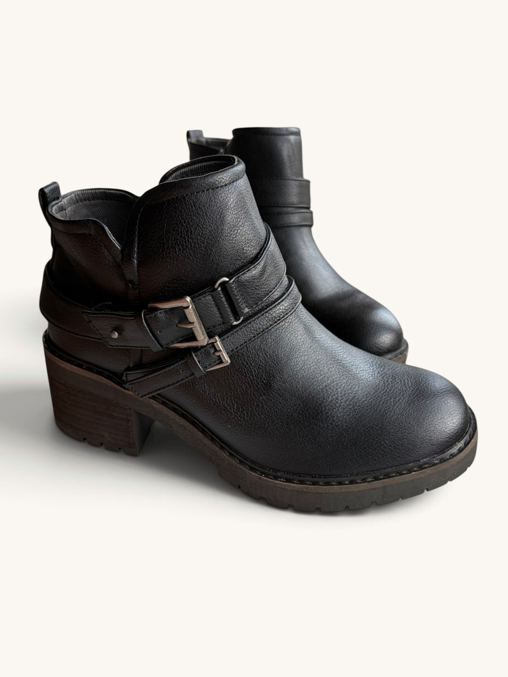 torrid Black Buckle Strap Ankle Booties